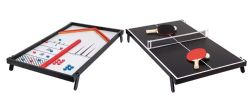 TENNIS DE TABLE ET JEU DE SHUFFLEBOARD 2 EN 1